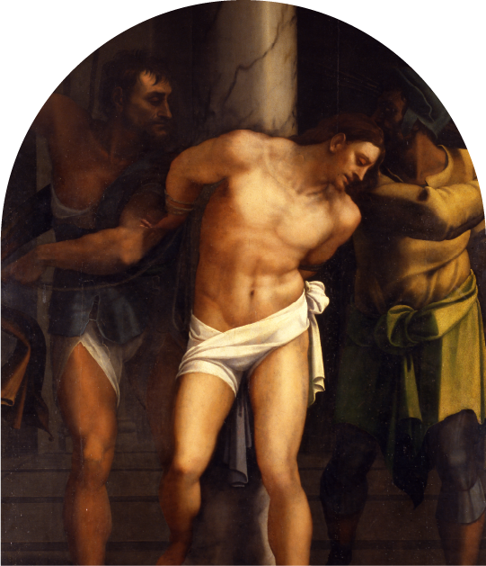 Foto del dipinto La Flagellazione di Sebastiano del Piombo